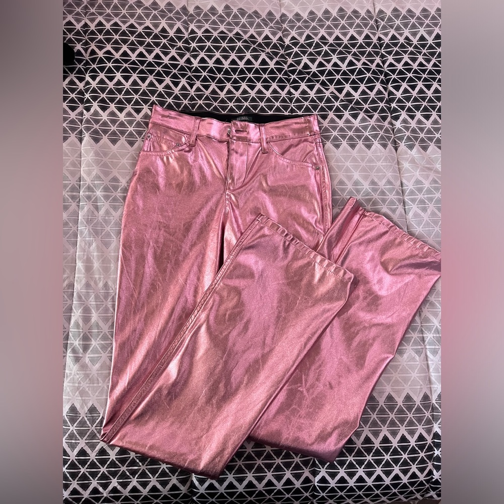 pink faux leather pants : target